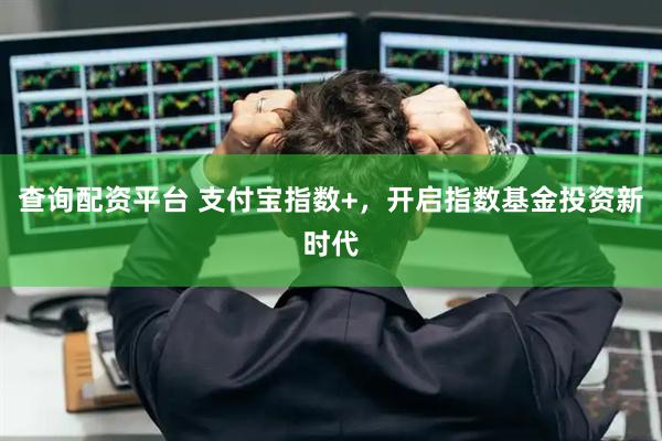 查询配资平台 支付宝指数+，开启指数基金投资新时代